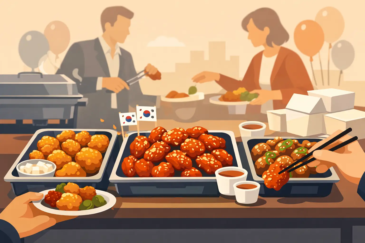 Korean Chicken Catering That Gets Eaten Fast