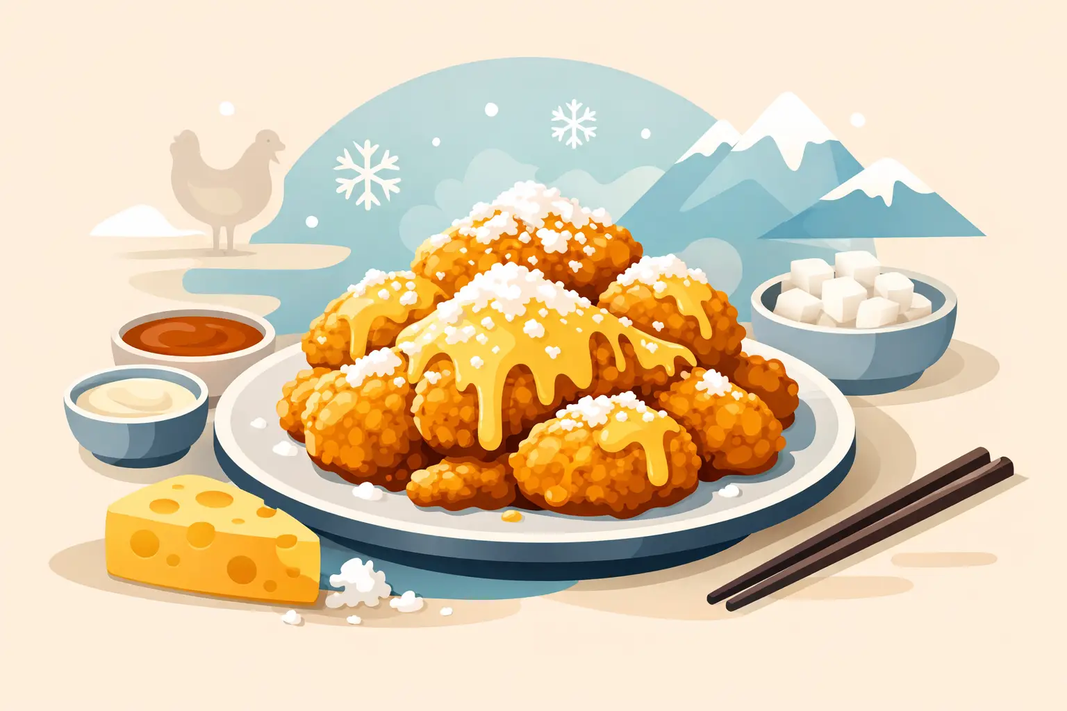 What Is Cheesy Snow Chicken? A Crispy Guide