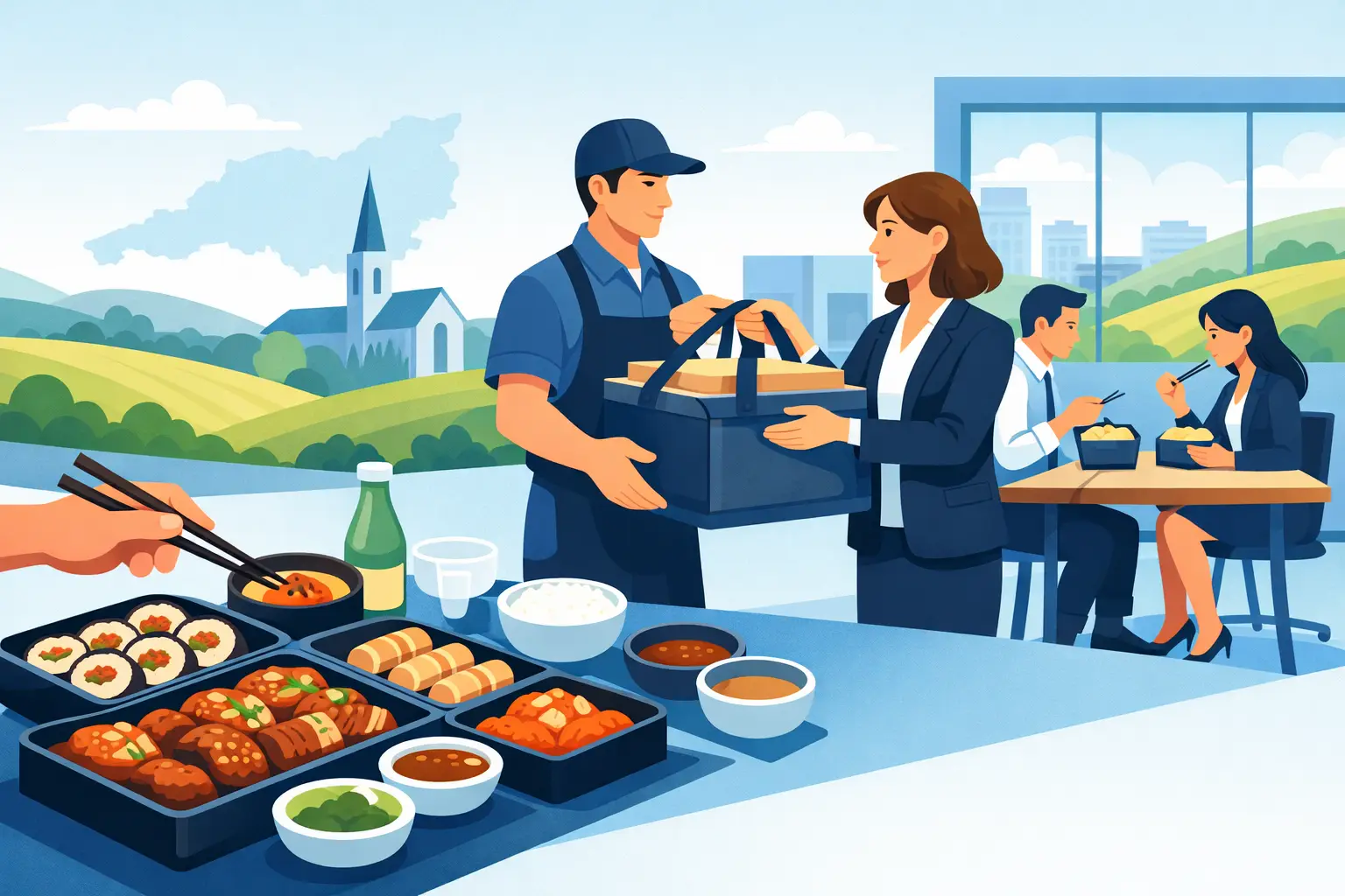 Can You Cater Korean Office Lunches in Kent?