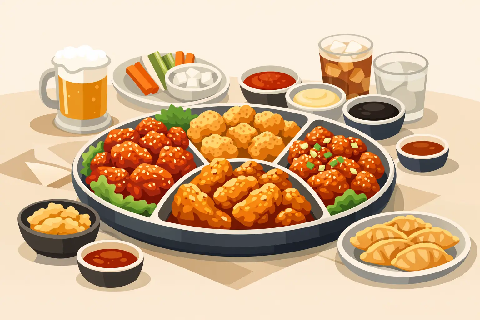 Korean Chicken Party Trays for Any Crowd